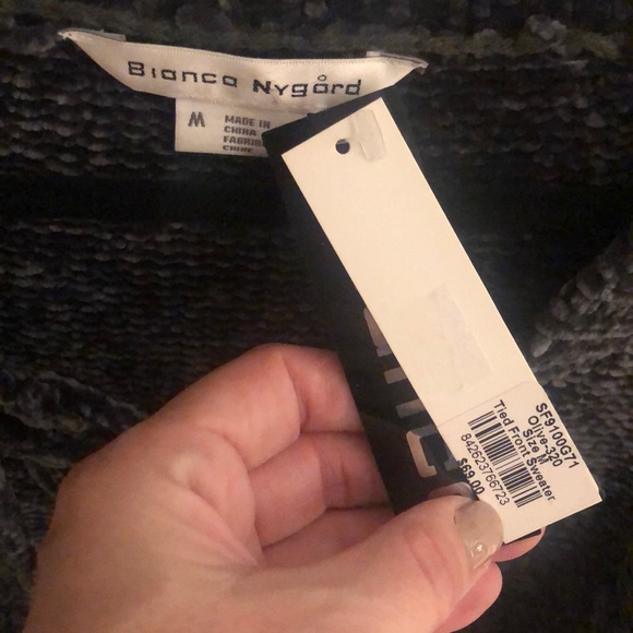 Forest Green velvet sweater - Picture 2 of 4